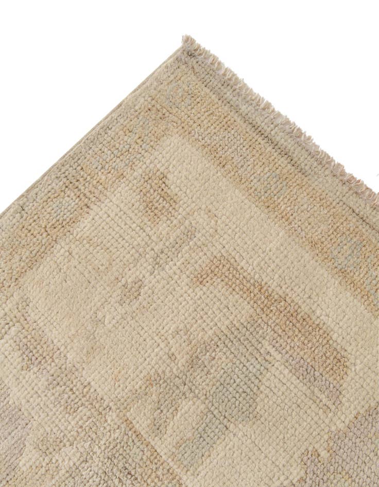 Detail image of  5' 3 x 7' 7  Hand Knotted Oushak Wool Rug