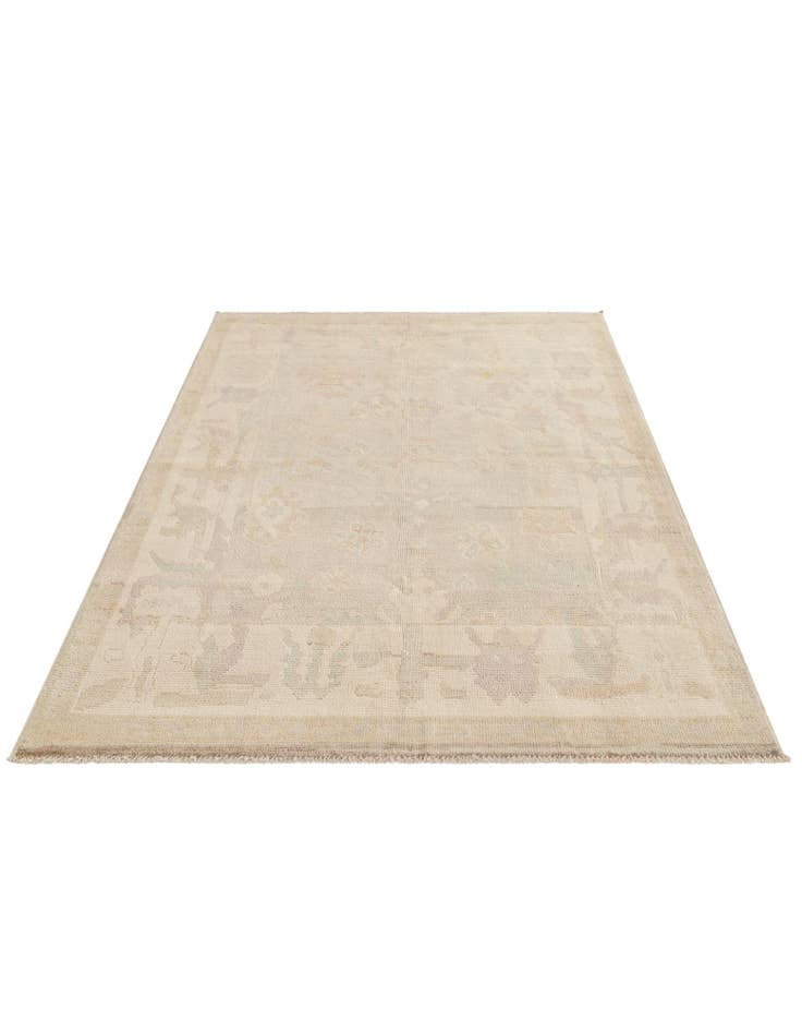 Detail image of  5' 3 x 7' 7  Hand Knotted Oushak Wool Rug