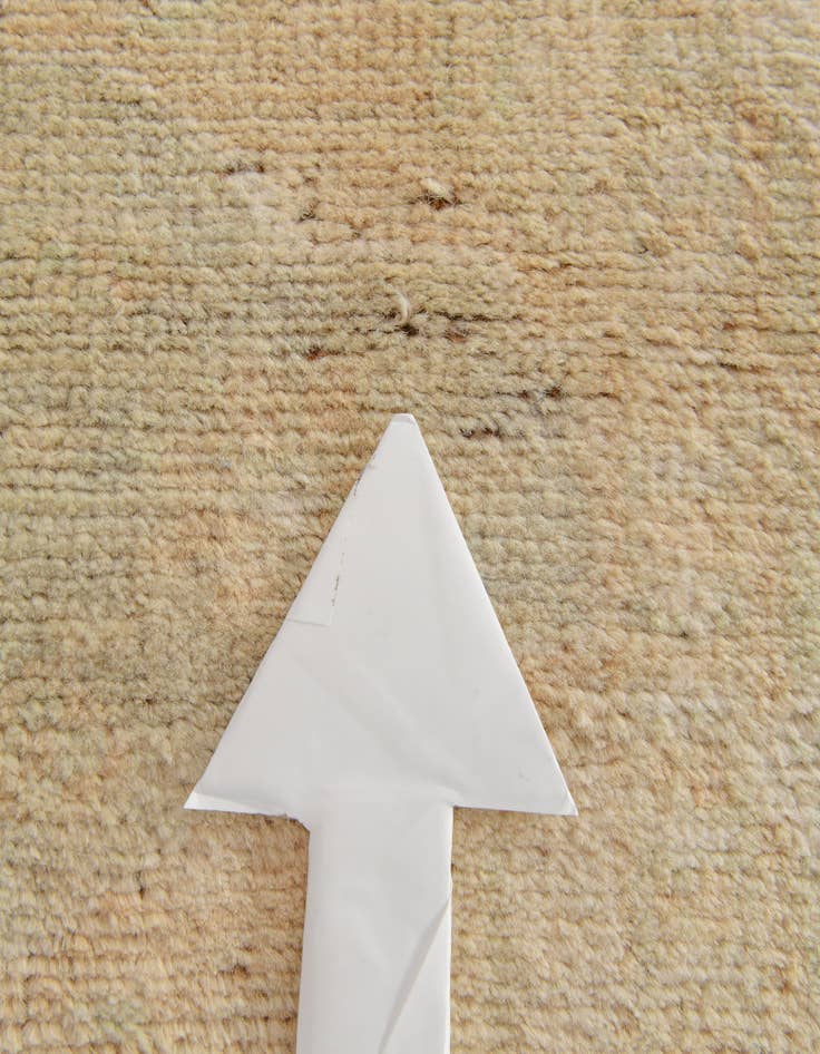 Detail image of  4' 2 x 6' 2  Hand Knotted Oushak Wool Rug