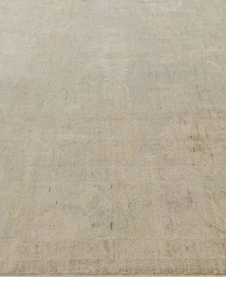 Detail image of 8' 1 x 9' 7 Hand Knotted Oushak Wool Rug