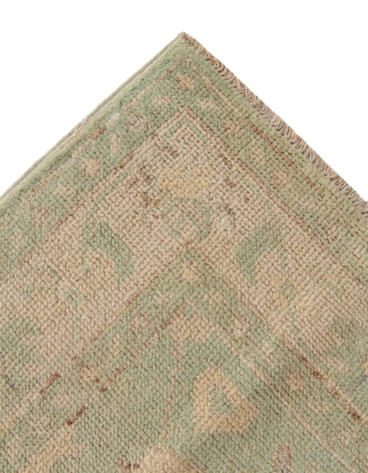 Detail image of  4' 1 x 5' 9  Hand Knotted Oushak Wool Rug
