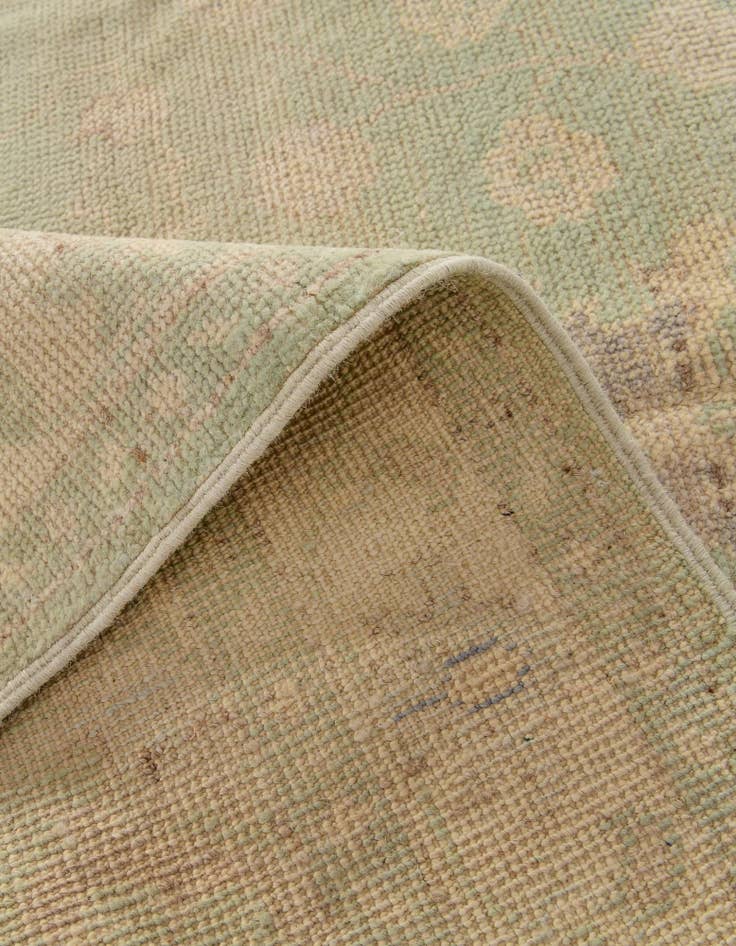 Detail image of  4' 1 x 5' 9  Hand Knotted Oushak Wool Rug