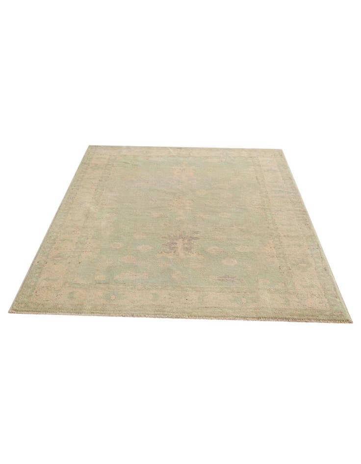 Detail image of  4' 1 x 5' 9  Hand Knotted Oushak Wool Rug