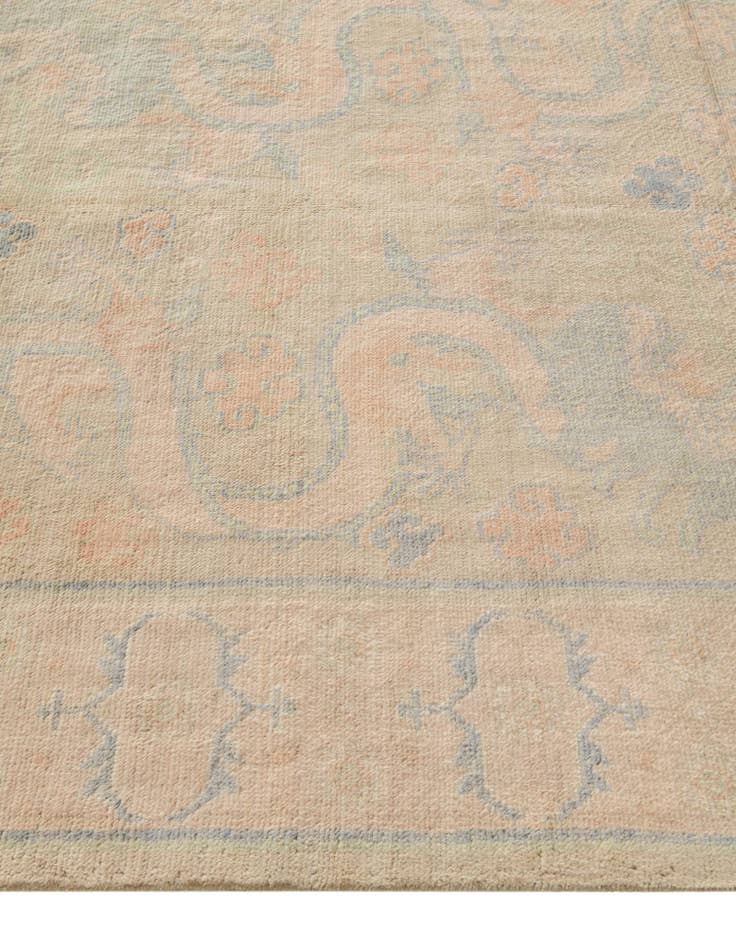 Detail image of  5' 10 x 7' 11  Hand Knotted Oushak Wool Rug
