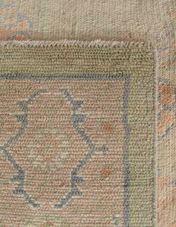 Detail image of  5' 10 x 7' 11  Hand Knotted Oushak Wool Rug