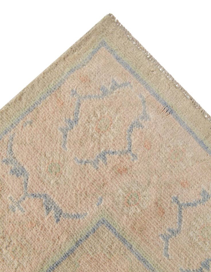 Detail image of  5' 10 x 7' 11  Hand Knotted Oushak Wool Rug