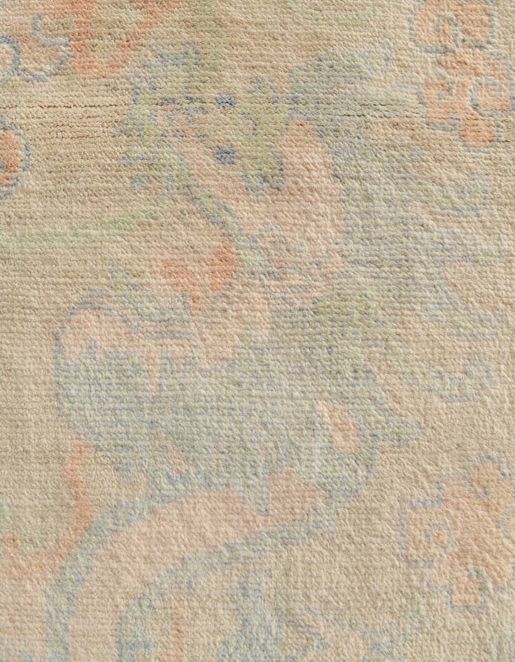 Detail image of  5' 10 x 7' 11  Hand Knotted Oushak Wool Rug