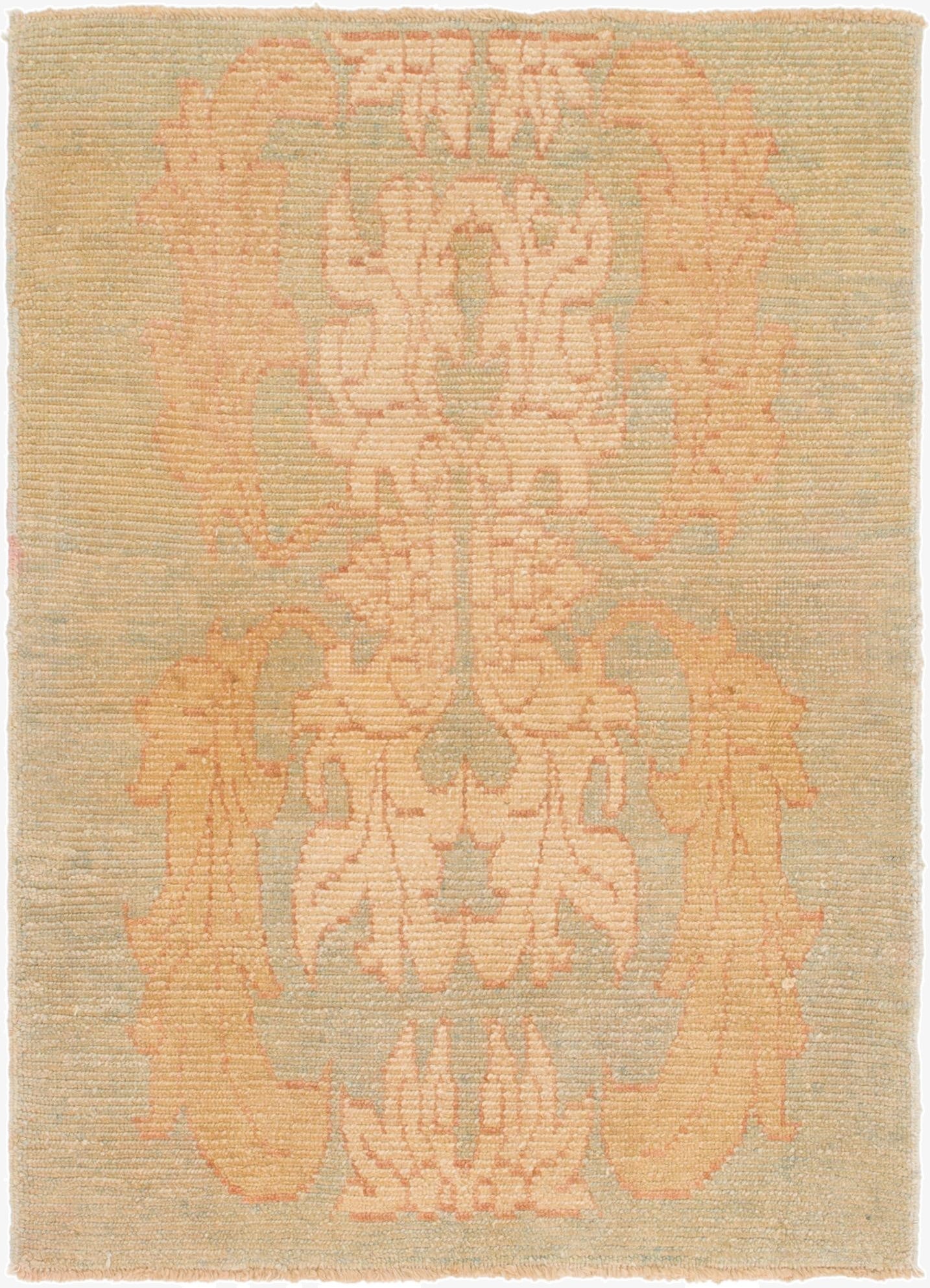  4' 2 x 6'  Hand Knotted Oushak Wool Rug