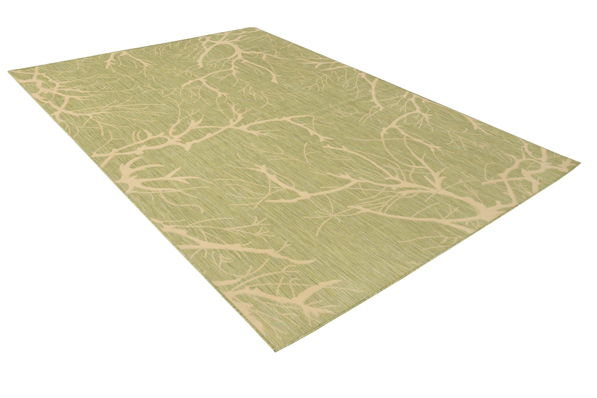 Light Green 8' x 11' 4 Botanical Indoor / Outdoor Rug | Rugs.com