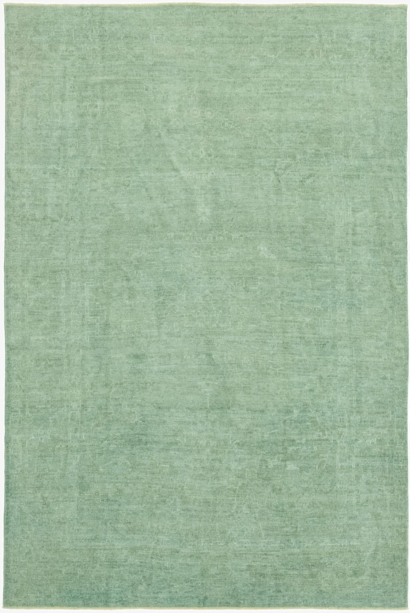  6' 1 x 9' 2  Hand Knotted Over-Dyed Ziegler Wool Rug