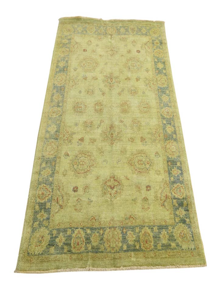 Detail image of  4' 1 x 5' 9  Hand Knotted Peshawar Ziegler Rug