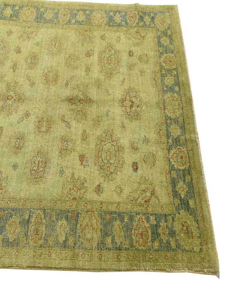 Detail image of  4' 1 x 5' 9  Hand Knotted Peshawar Ziegler Rug