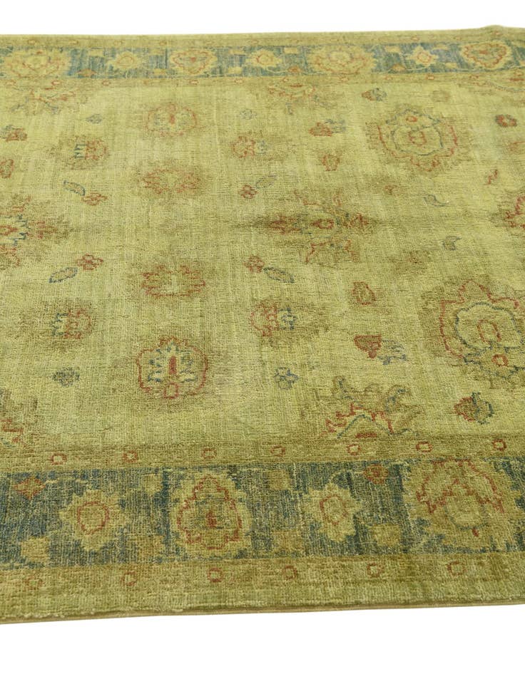 Detail image of  4' 1 x 5' 9  Hand Knotted Peshawar Ziegler Rug