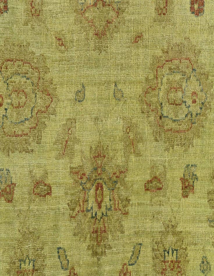 Detail image of  4' 1 x 5' 9  Hand Knotted Peshawar Ziegler Rug