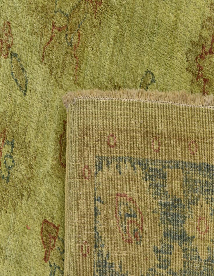 Detail image of  4' 1 x 5' 9  Hand Knotted Peshawar Ziegler Rug