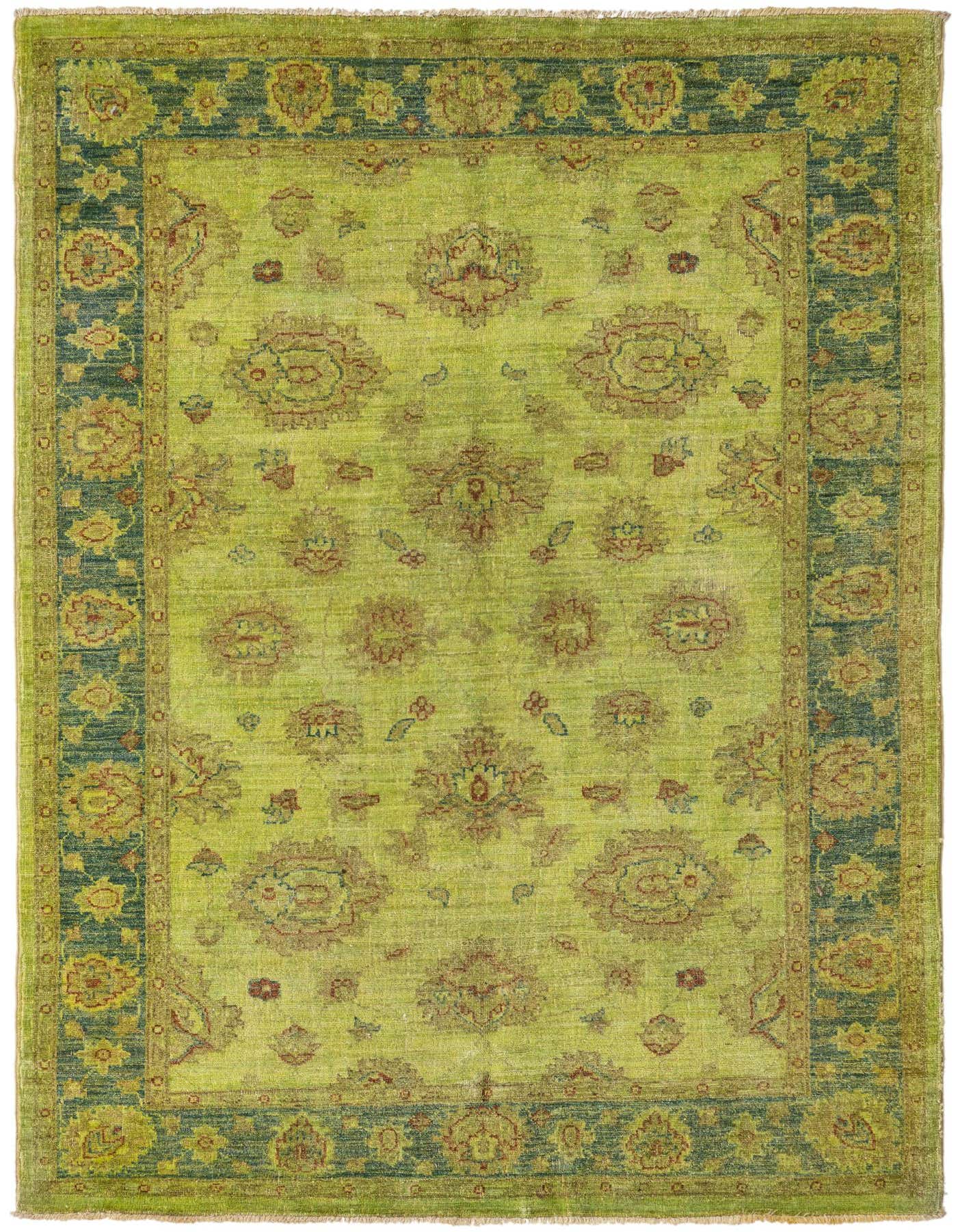 Primary image  4' 1 x 5' 9  Hand Knotted Peshawar Ziegler Rug
