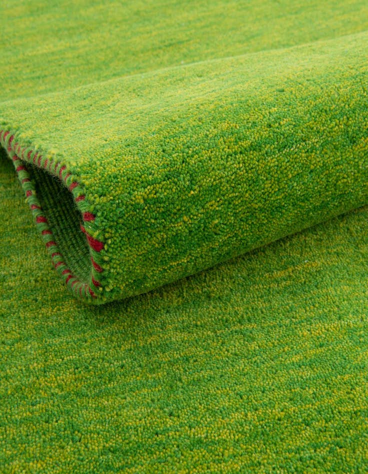 Detail image of  4' x 5' 7  Hand Knotted Solid Gabbeh Wool Rug