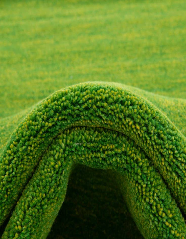 Detail image of  4' x 5' 7  Hand Knotted Solid Gabbeh Wool Rug