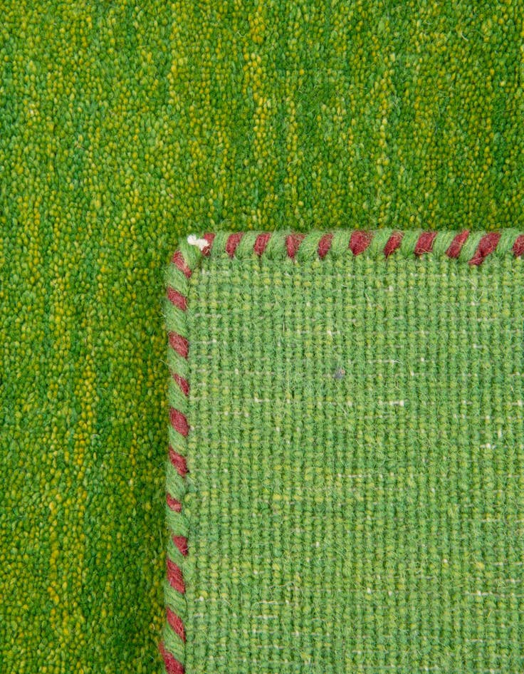 Detail image of  4' x 5' 7  Hand Knotted Solid Gabbeh Wool Rug