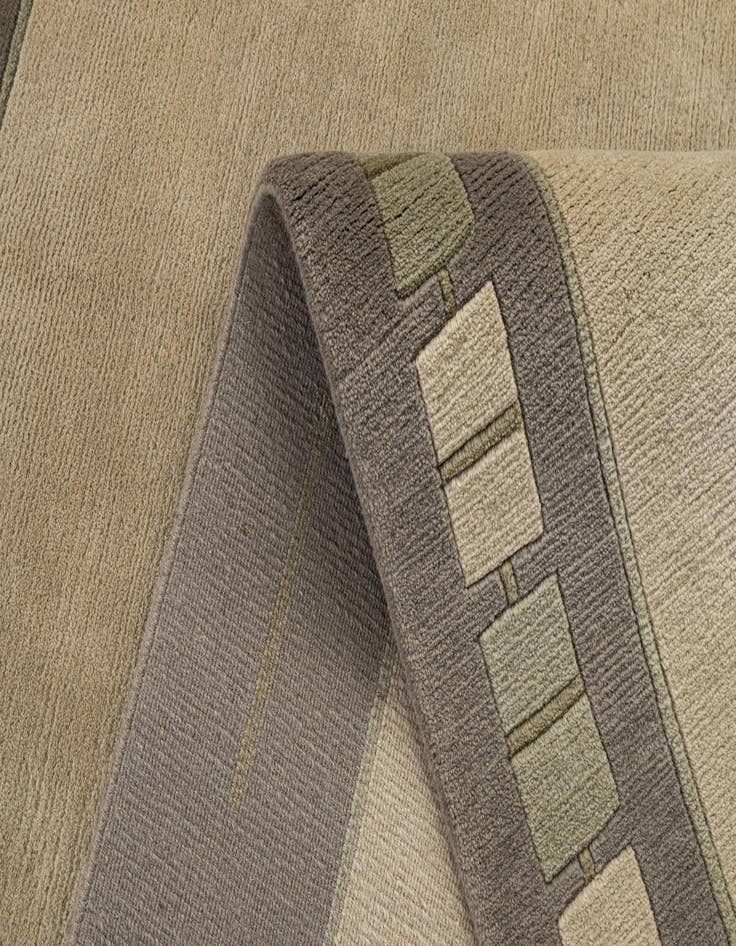 Detail image of  6' 7 x 8' 2  Hand Knotted Tibet Wool Rug