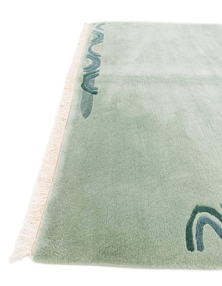 Detail image of  5' 5 x 7' 6  Hand Knotted Tibet Wool Rug