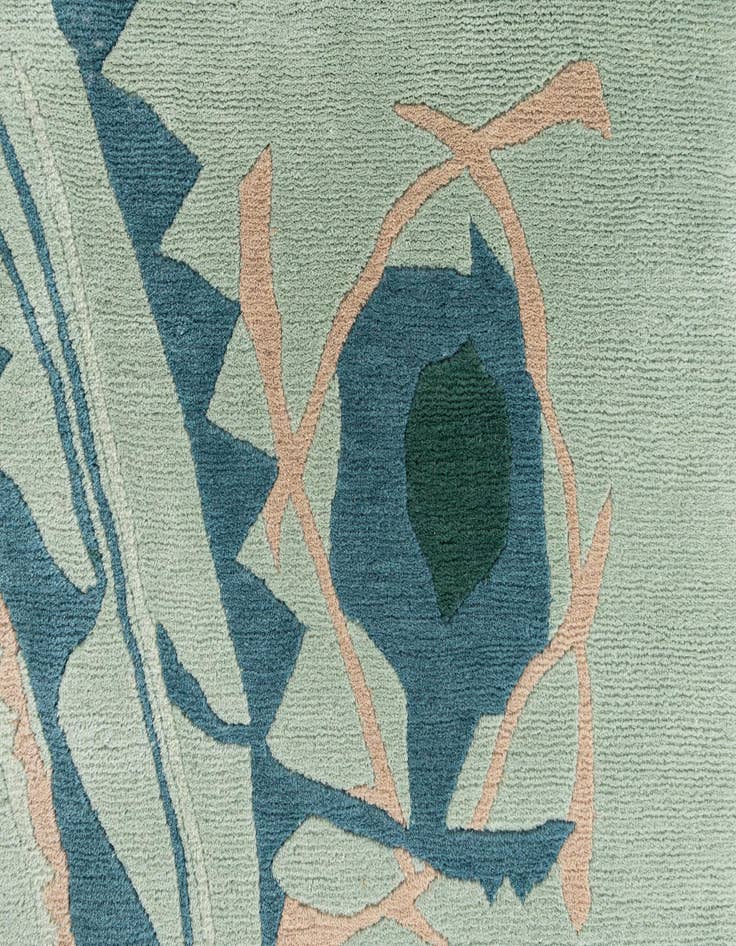 Detail image of  5' 5 x 7' 6  Hand Knotted Tibet Wool Rug