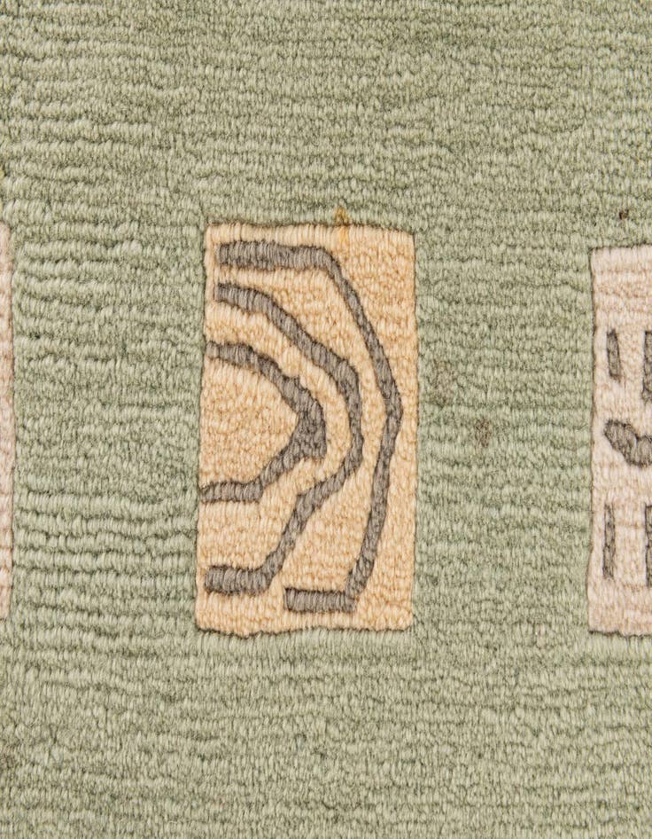 Detail image of  5' 9 x 7' 9  Hand Knotted Tibet Wool Rug