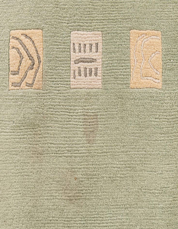 Detail image of  5' 9 x 7' 9  Hand Knotted Tibet Wool Rug