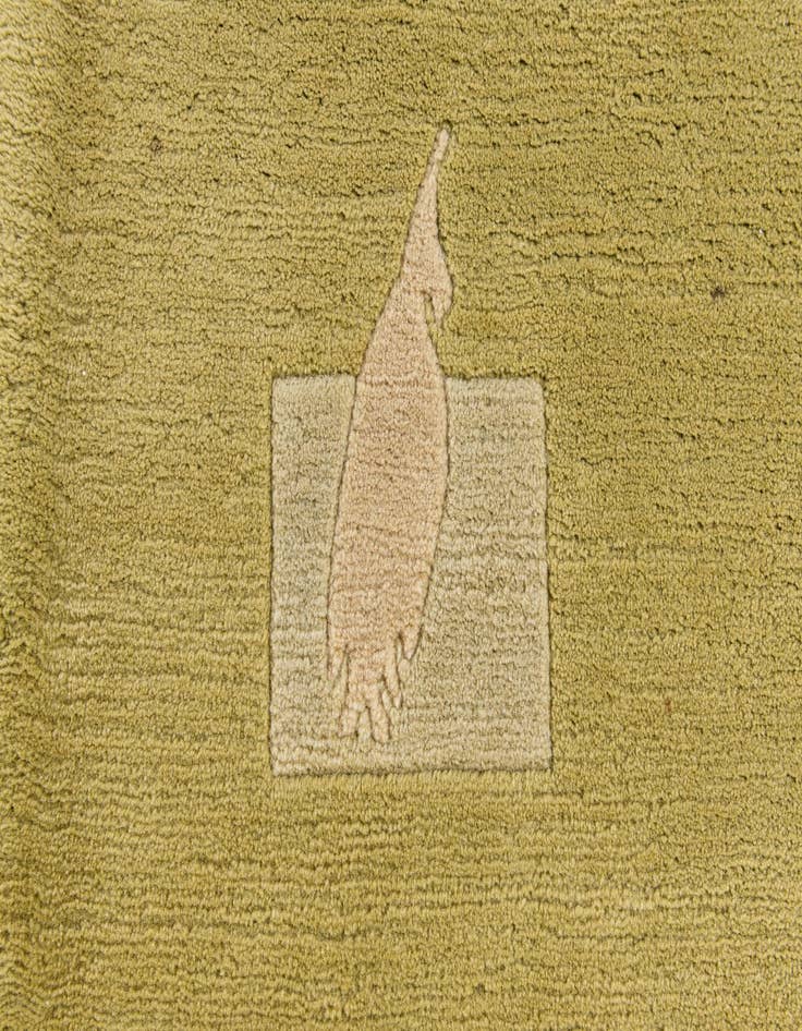 Detail image of  5' 8 x 7' 10  Hand Knotted Tibet Wool Rug