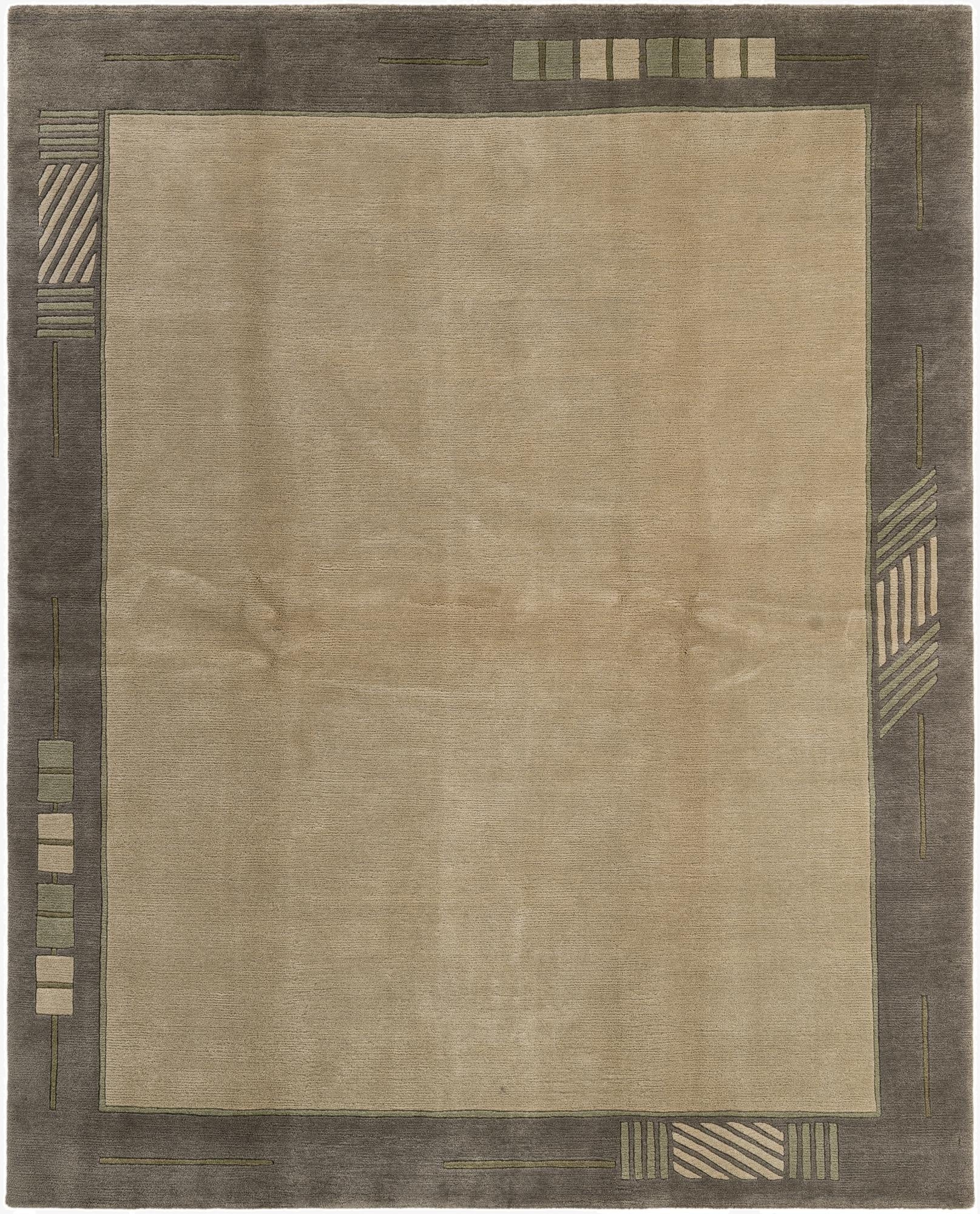  6' 7 x 8' 2  Hand Knotted Tibet Wool Rug