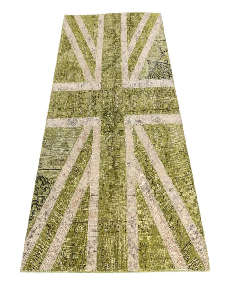 Detail image of  4' x 5' 10  Hand Knotted Ultra Vintage Persian Wool Rug