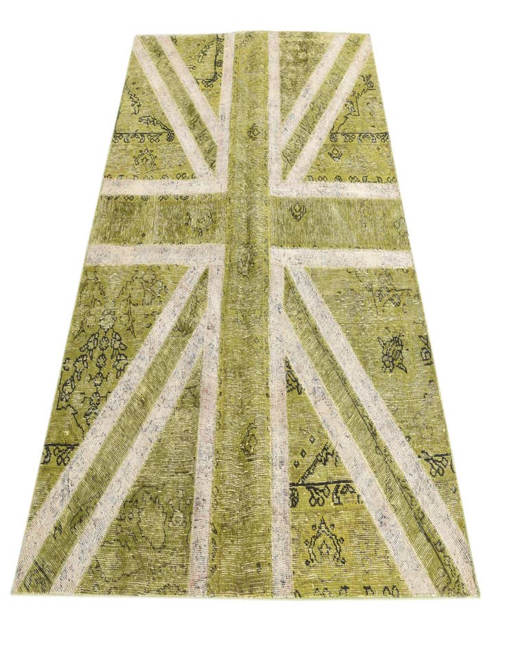 Detail image of  5' x 6' 5  Hand Knotted Ultra Vintage Persian Wool Rug