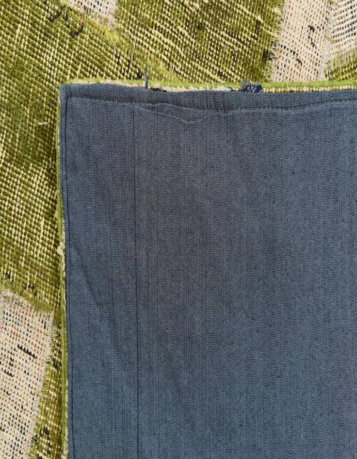 Detail image of  5' x 6' 5  Hand Knotted Ultra Vintage Persian Wool Rug