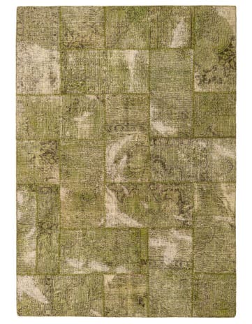 5' 9 x 8' Hand Knotted Ultra Vintage Persian Wool Rug