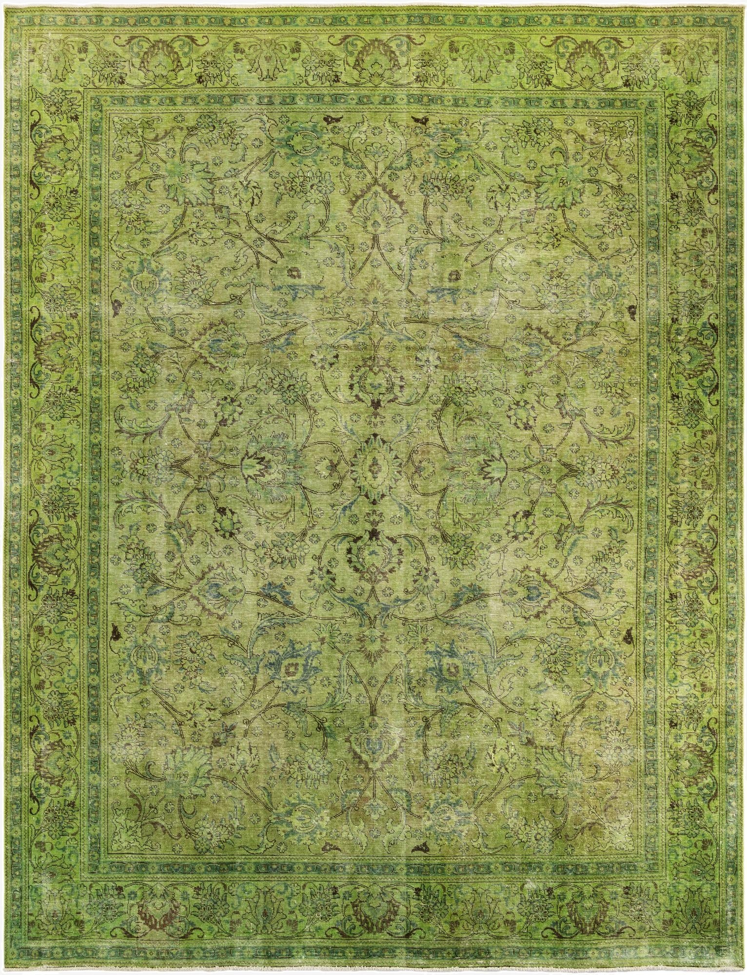  9' 9 x 13'  Hand Knotted Ultra Vintage Wool Rug