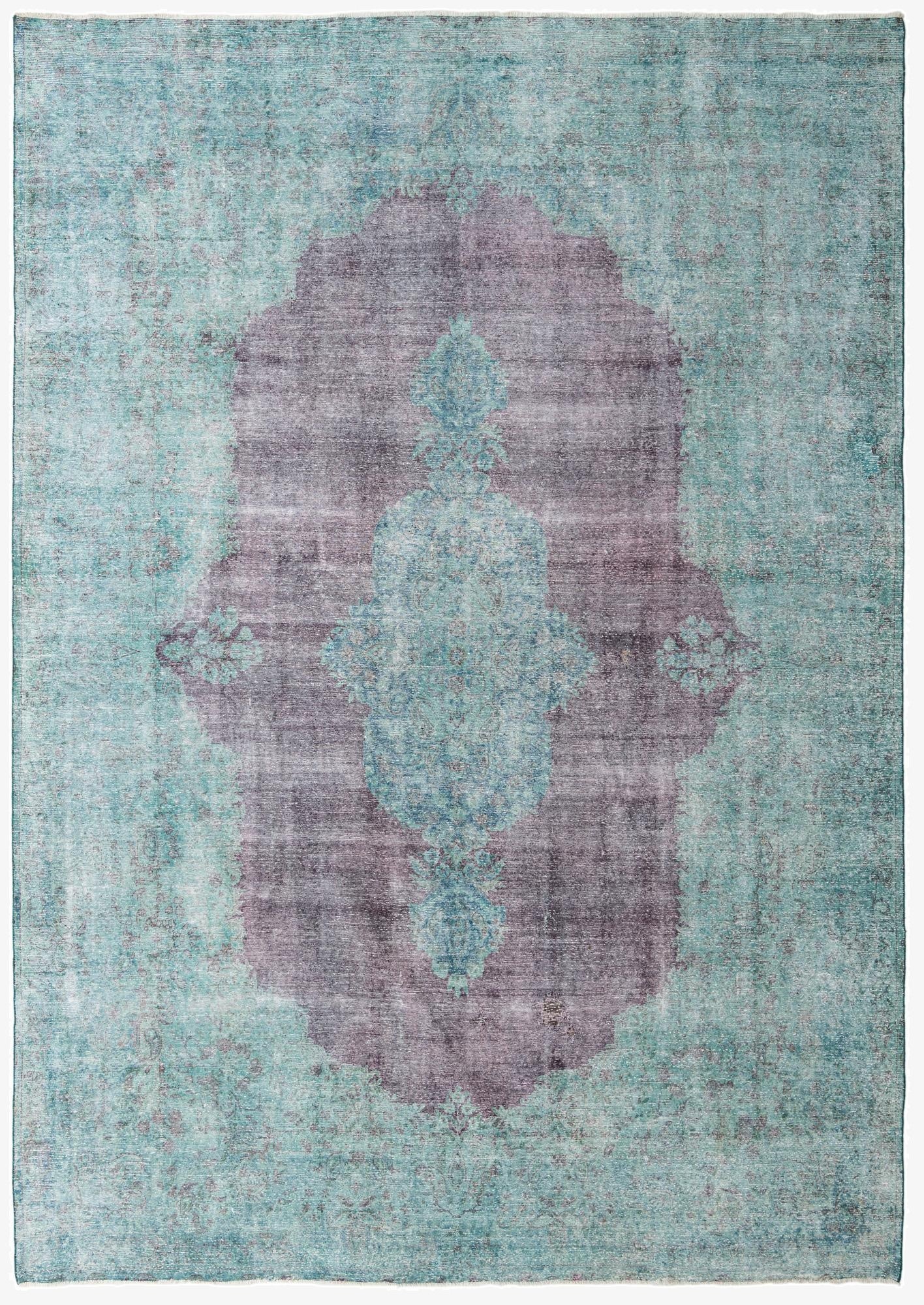  9' 4 x 13' 3  Hand Knotted Ultra Vintage Persian Wool Rug