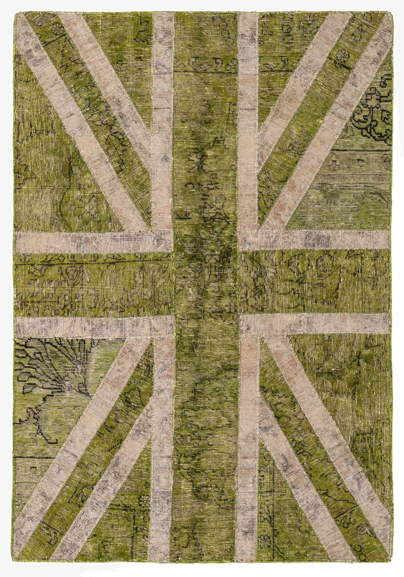  4' x 5' 10  Hand Knotted Ultra Vintage Persian Wool Rug