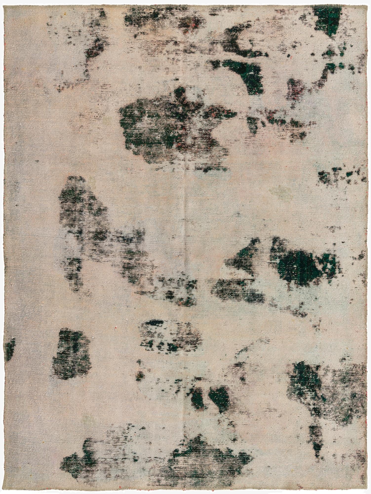  4' 8 x 6' 2  Hand Knotted Ultra Vintage Persian Wool Rug