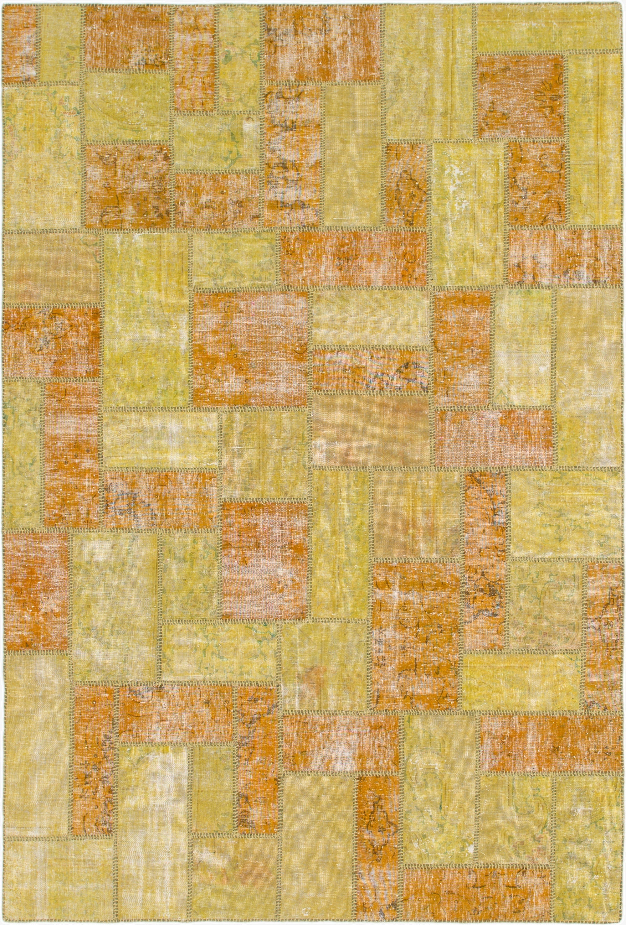  6' 10 x 10'  Hand Knotted Ultra Vintage Persian Wool Rug