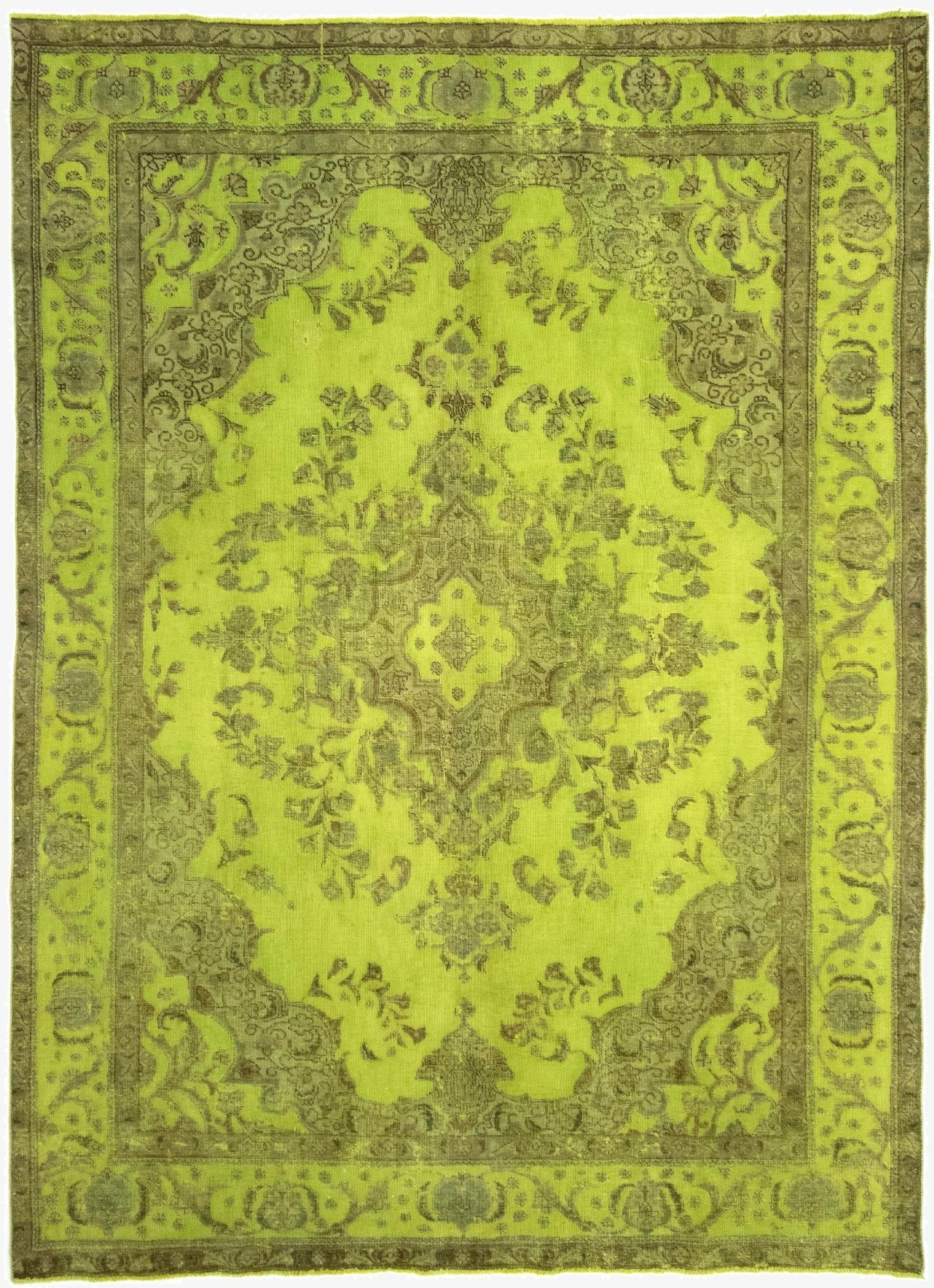  7' 11 x 10' 11  Hand Knotted Vintage Royal Persian Wool Rug