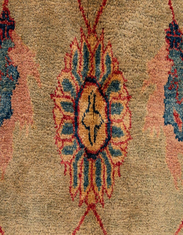 Detail image of  5' 1 x 7' 8  Hand Knotted Ziegler Wool Rug
