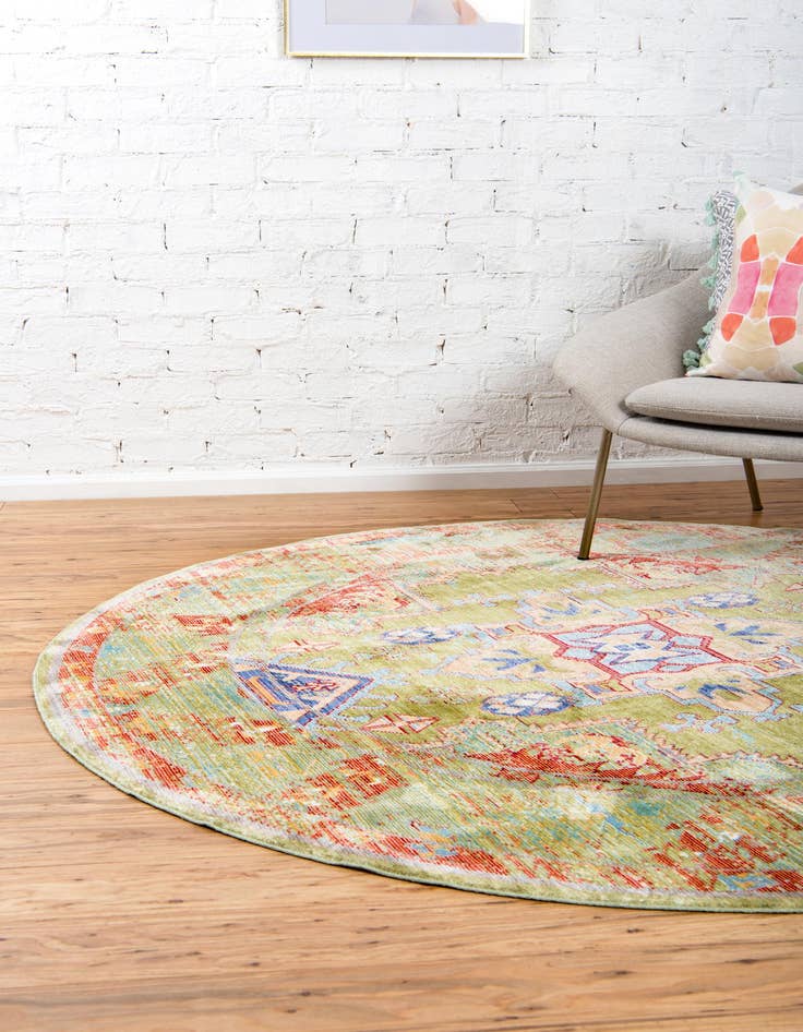 Detail image of  5' 3 x 5' 3 Alexis Round Rug