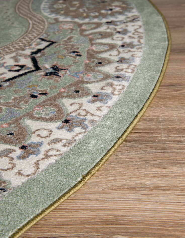 Detail image of  7' 10 x 7' 10 Kamala Washable Round Rug