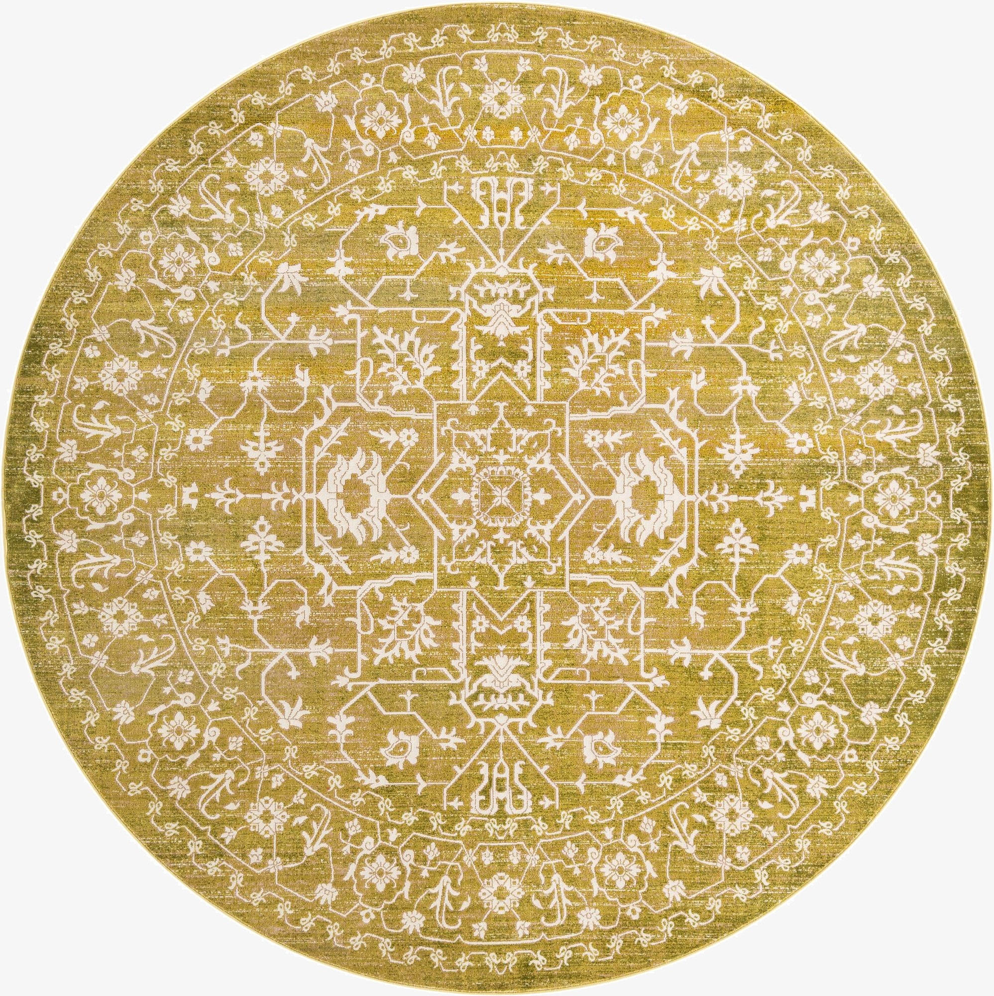  8' x 8' Modern Classical Round Rug
