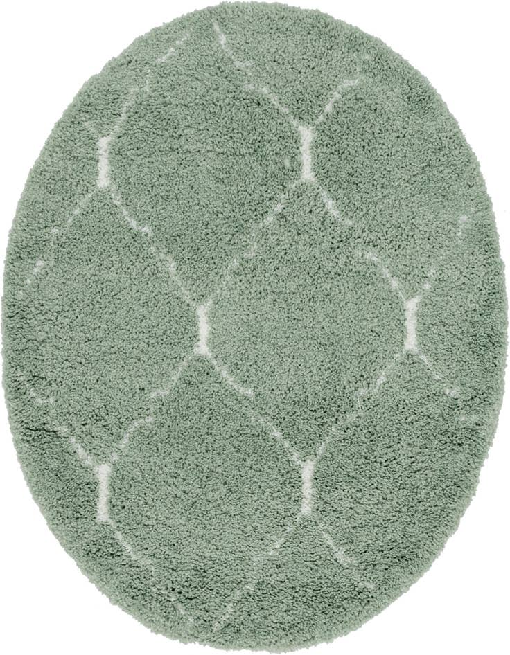 Detail image of  5' 3 x 5' 3 Moroccan Shag Round Rug