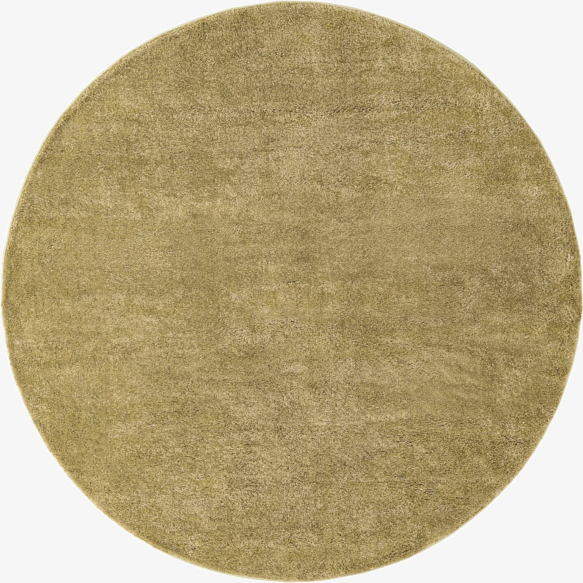  7' 10 x 7' 10 Solid Frieze Round Rug