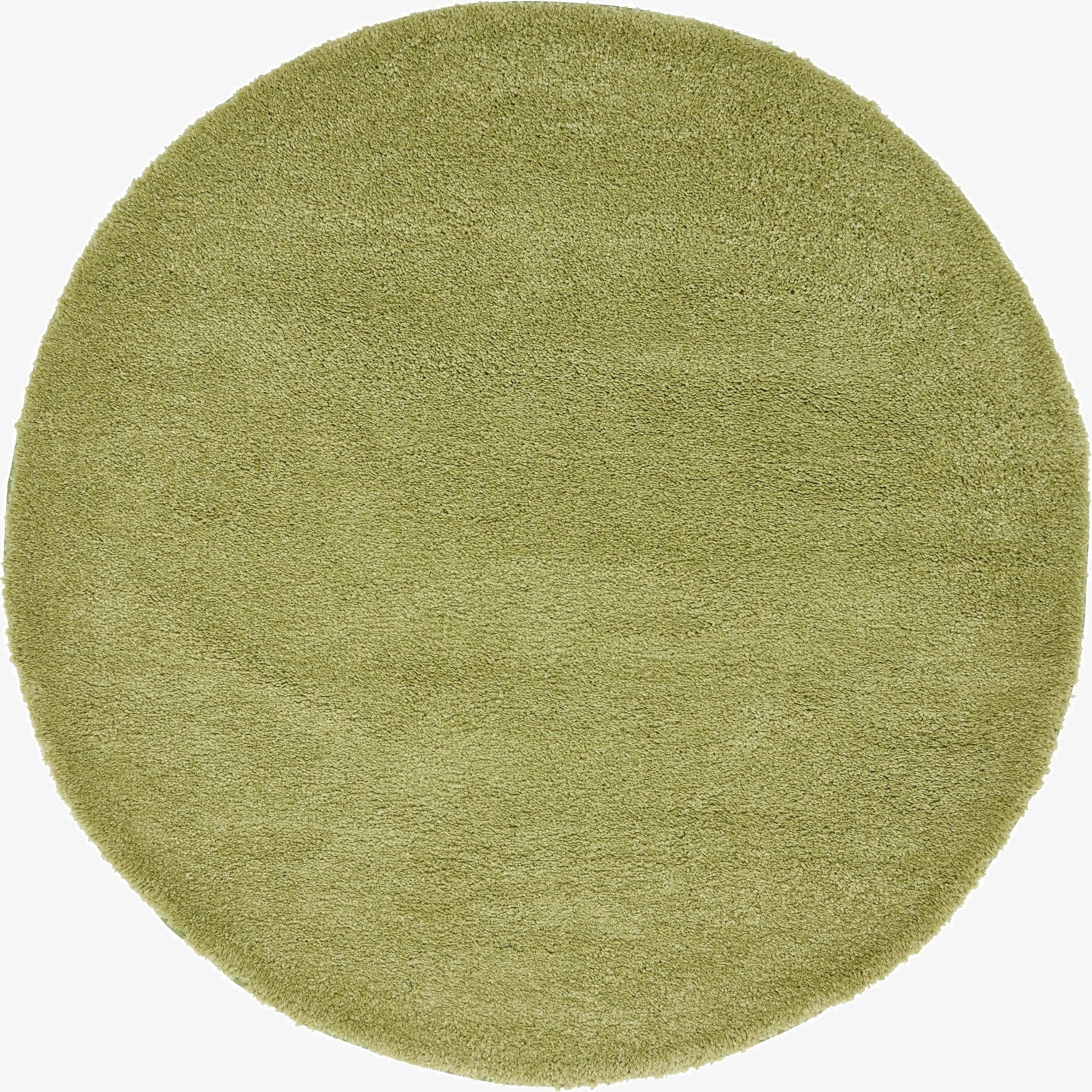  6' x 6' Solid Frieze Round Rug