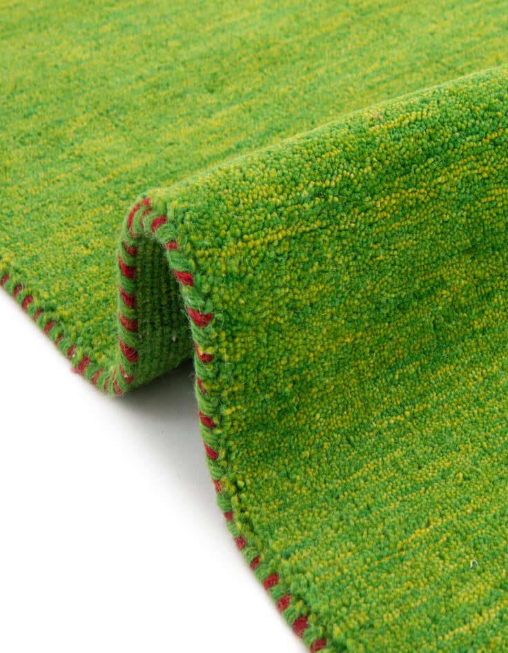 Detail image of  9' 10 x 9' 10  Hand Knotted Solid Gabbeh Wool Round Rug