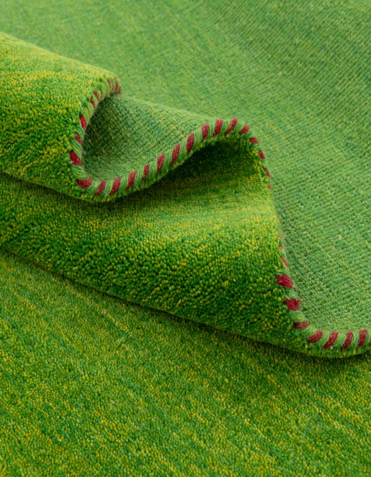 Detail image of  9' 10 x 9' 10  Hand Knotted Solid Gabbeh Wool Round Rug