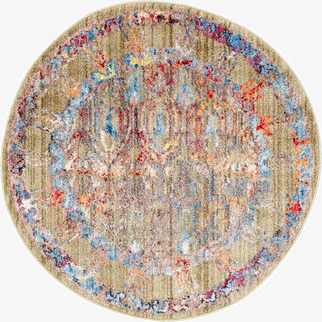  3' 3 x 3' 3 Williamsburg Round Rug